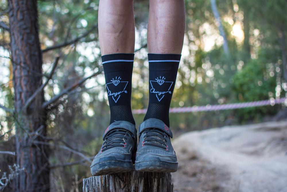 Charger Socks - Skull black - biket.co.za