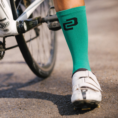 Ciovita Crew Cycling Socks- Emerald - biket.co.za