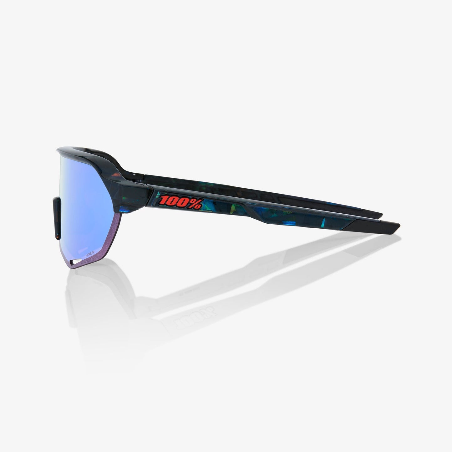 100% S2® Black Holographic HiPER® Blue Multilayer Mirror Lens - biket.co.za