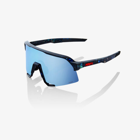 100 % S3™ Black Holographic HiPER® Blue Multilayer Mirror Lens - biket.co.za