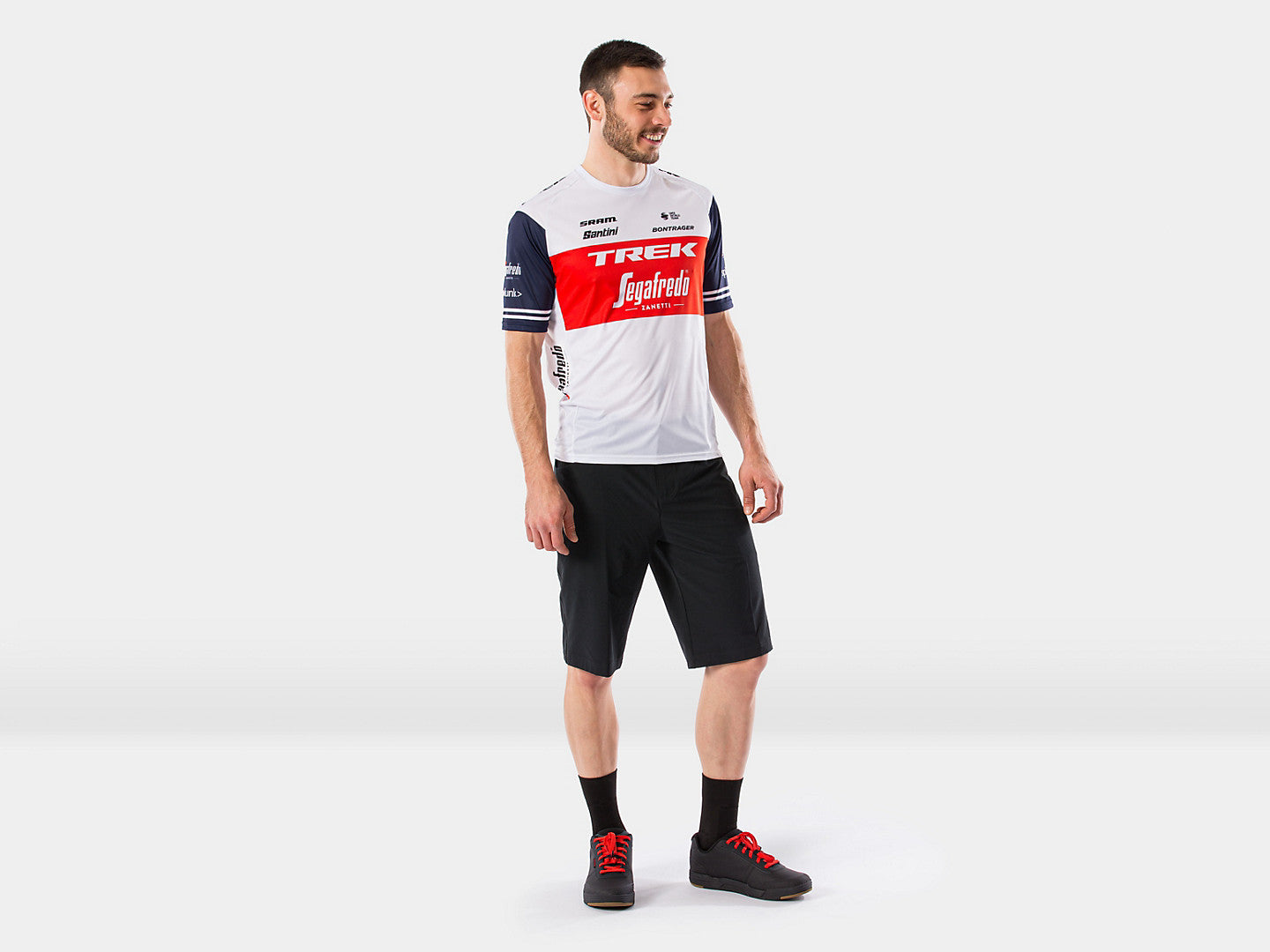 Santini Trek-Segafredo Men's Team Tech Tee - biket.co.za