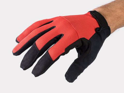 Bontrager Quantum Full-finger Cycling Gloves Viper Red - biket.co.za