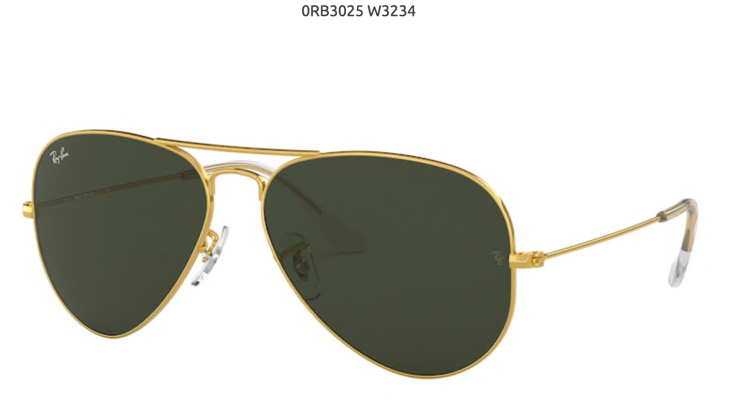 RAY-BAAN AVIATOR LARGE METAL- ARISTA GOLD - biket.co.za