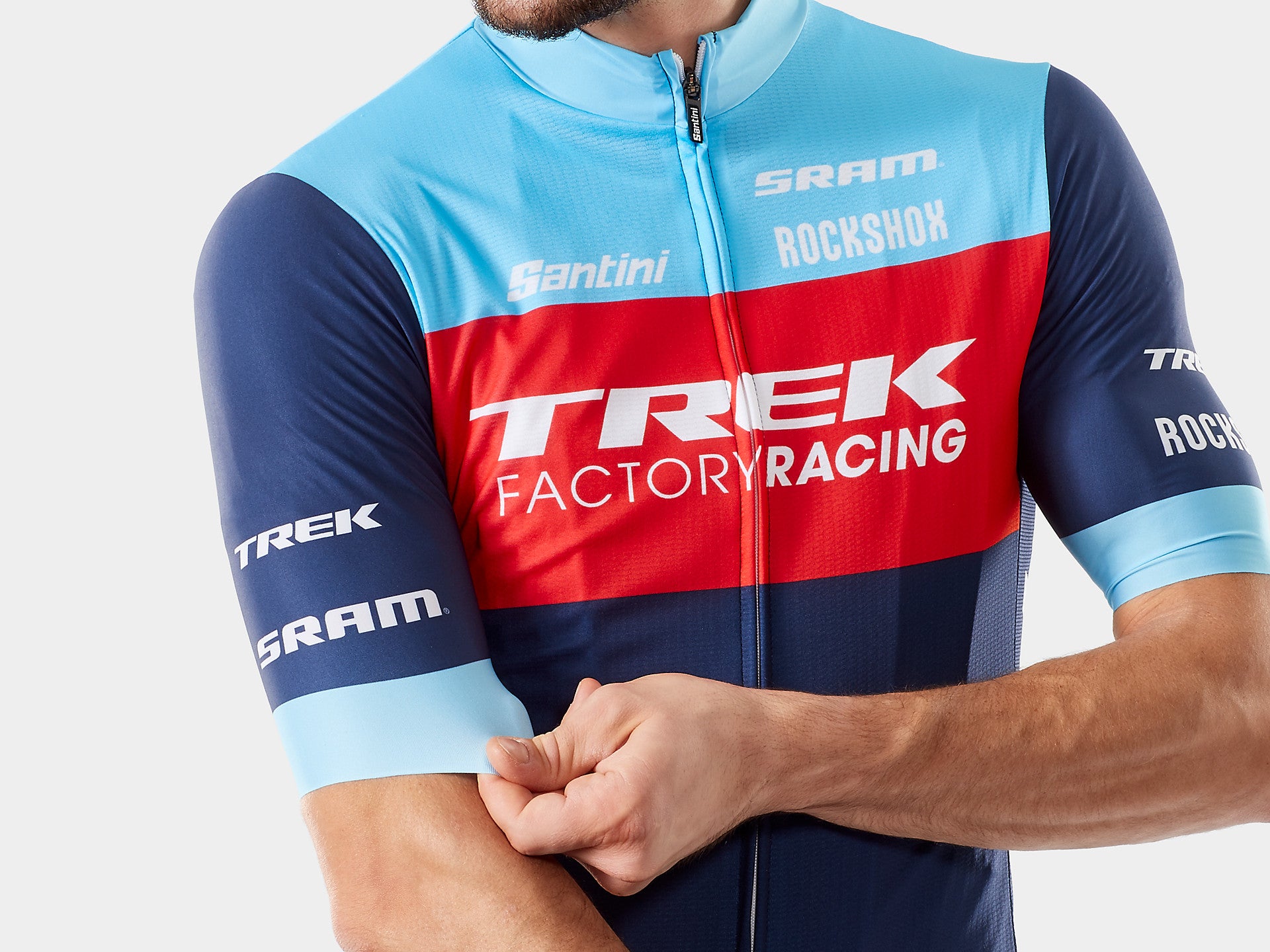 Santini Trek Factory Racing Men's XC Team Replica Cycling Jersey