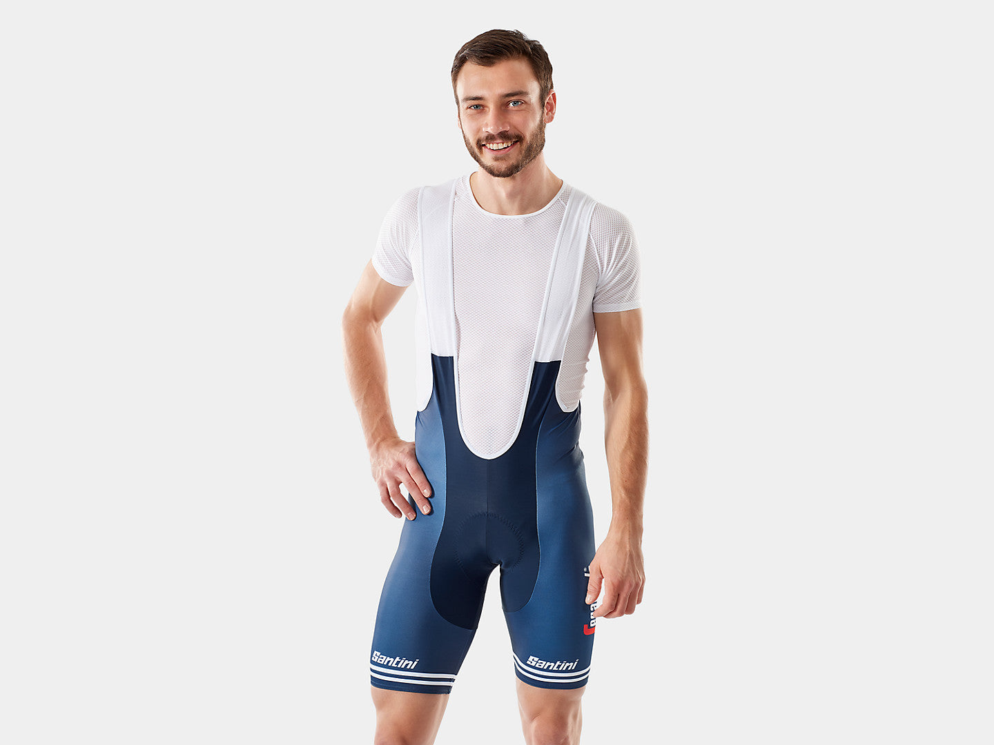 Santini Trek-Segafredo Men's Team Replica Bib Shorts - biket.co.za