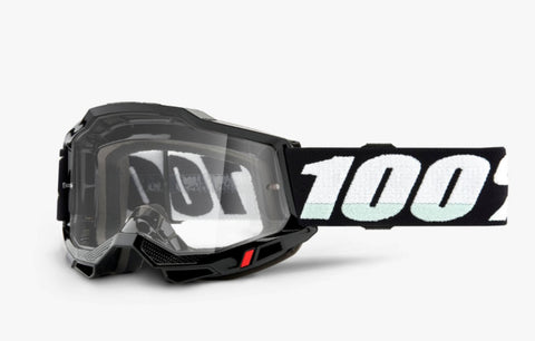 100% Accuri 2 Goggles- Black & Clear lens - biket.co.za