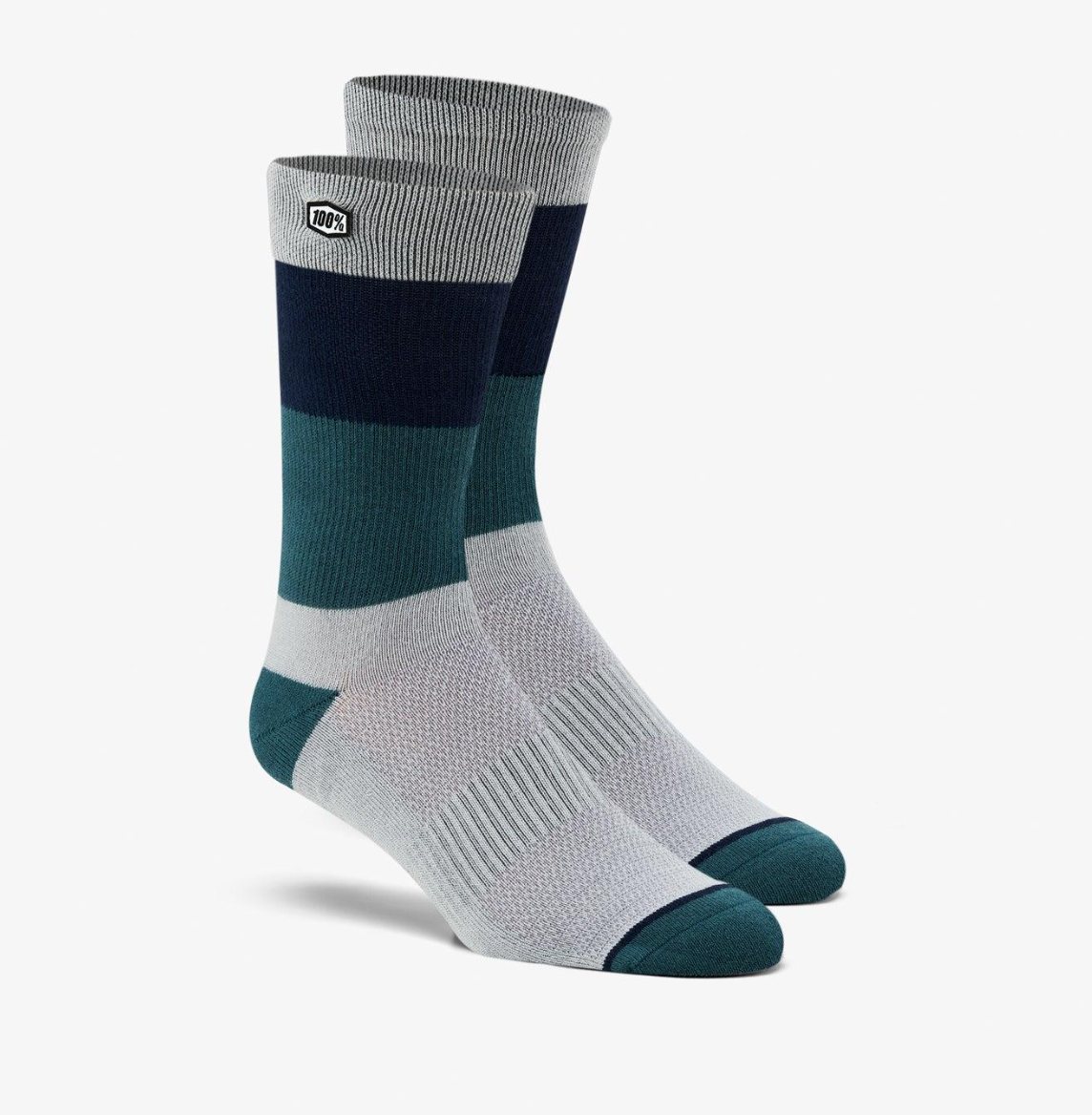 100% TRIO Casual Socks Silver - biket.co.za