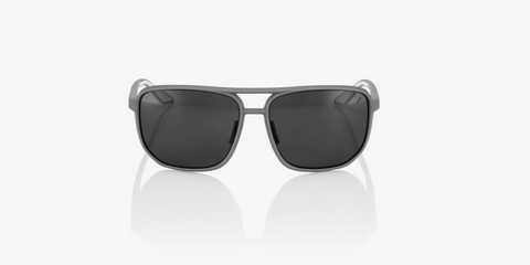 100% Konnor Aviator Square - Soft Tact Dark Haze - Smoke Lens - biket.co.za