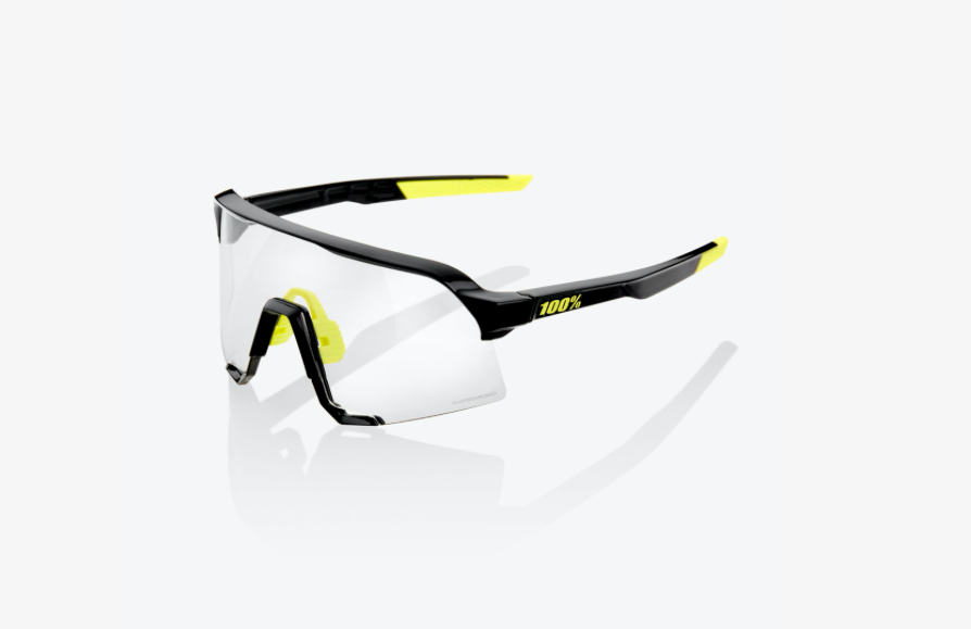 100% S3 - Gloss Black - Photochromic Lens - biket.co.za