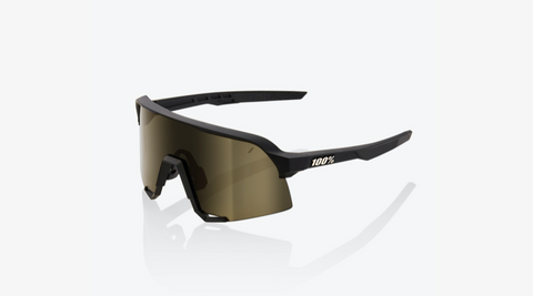 100% S3 - Soft Tact Black - Soft Gold Mirror Lens - biket.co.za