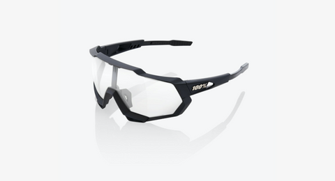 100% Speedtrap - Soft Tact Black - Hiper Red Multilayer Mirror Lens - biket.co.za