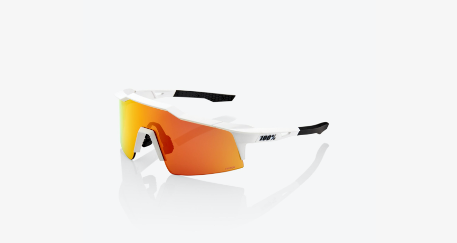 100% Speedcraft SL - Soft Tact Off White - Hiper Red Multilayer Mirror Lens - biket.co.za