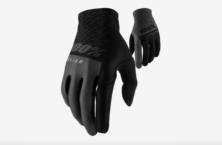 100% Celium gloves Black-Grey - biket.co.za