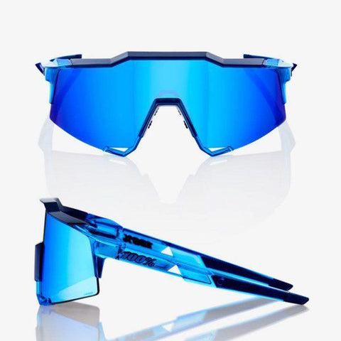 100% Speedcraft Polished Translucent Crystal Blue – HIPER Blue Multilayer - biket.co.za